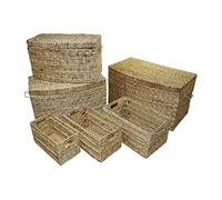 Premier Housewares, Set di 6 cestini, Ferro, giacinto d' Acqua, Naturale