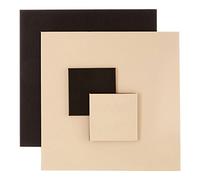 Premier Housewares - Set di tovagliette e sottobicchieri, Nero e Crema., Taglia Unica