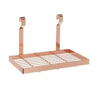 Premier Housewares Sorello - Scaffale da Appendere, in Ferro, Oro Rosa, 18 x 30 x 19 cm