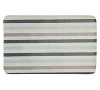 Premier Housewares - Tappetino da bagno a strisce, in poliestere, 80 x 50 x 1 cm