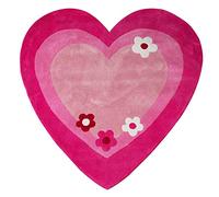 Premier Housewares-Tappeto a Forma di Cuore, in Cotone, Colore: Rosa