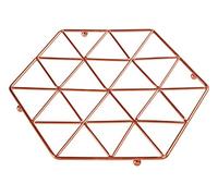 Premier Housewares Vertex, Articoli per la casa in Rame Placcato, Copper, 22 x 22 x 2 cm