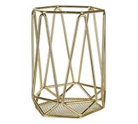 Premier Housewares Vertex - Placcato Oro, Metallo, Gold, 12 x 12 x 16 cm