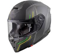 Premier Hyper BP, casco integrale S male Opaco Nero/Grigio/Verde Fluo/Giallo Fluo