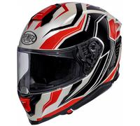 Premier Hyper RW, casco integrale L male Argento/Nero/Rosso