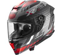 Premier Hyper XR, casco integrale S male Opaco Nero/Grigio/Rosso