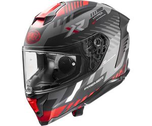 Premier Hyper XR, casco integrale S male Opaco Nero/Grigio/Rosso