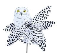 Premier Kite Whirligig-Snowy Owl - Giriette per Animali Domestici, Colore: Bianco