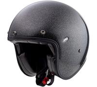 Casco jet Premier LE PETIT CLASSIC EVO in fibra U9 GLITTER Nero argento S