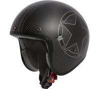 Premier Le Petit Star Carbon, Casco Jet XS male Nero Opaco