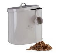 Premier Lucky Dog 6.5 Litre Adore Pets-Contenitore per Alimenti con Cucchiaio, 6,5 Litri, Motivo: Cane Portafortuna, Acciaio, Natural, 6.5 L