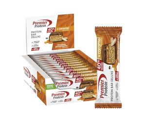 Premier Protein - Protein Bar Deluxe 40% - Chocolate Peanut Butter - 12x50g - basso contenuto di zuccheri - low carb - senza olio di palma