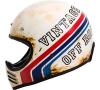 Premier Trophy MX BTR, casco integrale S male Opaco Bianco/Blu/Rosso
