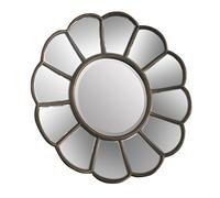 Premier Verona Specchio da Parete Floreale, Metallo/Vetro Rispecchiato, Argento