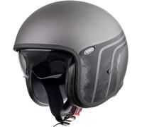 Premier Vintage Evo BTR, casco aperto L male Opaco Grigio/Nero