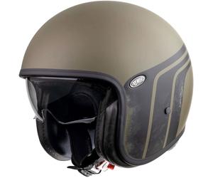 Premier Vintage Evo BTR, casco aperto XS male Opaco Verde Scuro/Nero