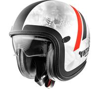 Premier Vintage Evo Platinum ED.DR, casco aperto L female Argento/Nero/Rosso