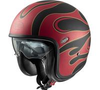 Premier Vintage FR, casco jet M male Opaco Rosso/Nero