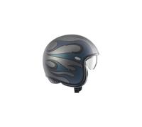 Casco jet Premier VINTAGE FR IRIDE BM 22.06 in fibra Blu Grigio XL