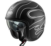 Premier Vintage Platinum ED. Carbon FR, casco aperto S female Opaco Carbonio/Nero/Argento