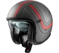 Premier Vintage Platinum ED. EX 17, casco aperto S female Opaco Grigio Scuro/Nero/Rosso