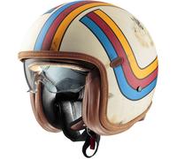 Premier Vintage Platinum Edition EX, casco jet L male Opaco Bianco/Arancione/Rosso/Blu