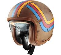 Premier Vintage Platinum Edition EX, casco jet S male Opaco Marrone/Arancione/Rosso/Blu