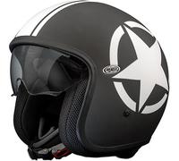 Premier Vintage Star, Casco Jet S male Opaco Nero/Bianco