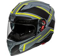 Premier Vyrus ND, casco integrale S male Grigio Scuro/Grigio Chiaro/Giallo Fluo