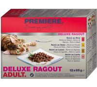 PREMIERE Deluxe Ragout Cat Busta Multipack 12x85G MIX CARNE
