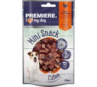 PREMIERE Dog Mini Snack Cubes 70G Pollo Carote Spinaci
