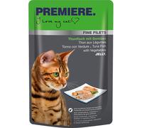 PREMIERE Fine Filets Cat Busta Multipack 24x100G TONNO CON VERDURE