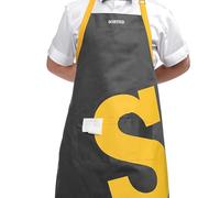 Premiere Housewares 5018705750002 Grembiule Sorted, 100% Cotone, Nero/Giallo