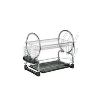 Premiere Housewares 509585 Scolapiatti 2 Livelli con Nero Rimovibile Vassoio Gocciolamento