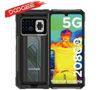 Premiere mondiale DOOGEE Fire 6 Max 5G Rugged Phone Thermal Imaging dimensione 7050 torcia 6.72 20800mAh batteria Smartphone 8GB 256GB Silver
