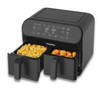 PremierTech Friggitrice ad Aria 8 Litri Doppio Cestello 8 Programmi PT8LAF | Air Fryer, 2 zone indipendenti 4+4 litri, doppia temperatura, display digitale, compatta, doppio cestello, cucina e casa, XL