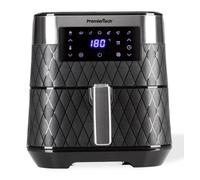 PremierTech Friggitrice ad Aria Calda da 5,5 Litri - Display Digitale,Timer, 7 Programmi, Cottura a 360°, Salutare, Temperatura max 200°C - PT55LAF