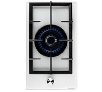 Piano cottura a gas 1 fuoco Vetro bianco 30 cm incasso PremierTech PC301GW