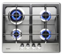 PremierTech PC4G60 Piano cottura a gas 4 fuochi 60cm Acciaio Inox