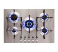 PremierTech Piano cottura a gas 5 fuochi 75cm Inox Luxury PT755LX