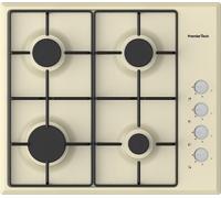 PremierTech Piano Cottura a Gas 60cm 4 Fuochi Crema Incasso 56x48cm P460CR