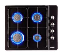 PremierTech Piano cottura a gas 60cm 4 fuochi Nero P460BL