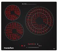 PremierTech Piano Cottura Vetroceramica 60cm 3 Zone PC3C