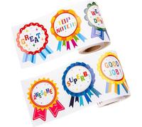 Premio Adesivo 200 Pezzi Medaglia di Cartone Animato Incoraggia L'adesivo per Insegnanti Ricompensa di Cartoleria del Buon Lavoro E Lode Adesivi per I Bambini