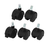 Premio Sedia ufficio 10mm Stelo vite 1.5 Pollice dia ruote gemellate 5 pz