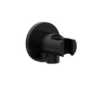 PREMIUM 100 collegamento tubo flessibile con supporto doccetta, PR1153, 100 nero opaco [Rubinetteria Bagno > Prese d‘Acqua]
