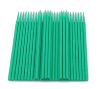 Premium 100pcs isposable Micro Applicatore Pennelli Ciglia Extension Tamponi Verde Nizza