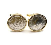 Premium 1941 gemelli portafortuna da sei pence per un 84° compleanno gemelli HT GLD