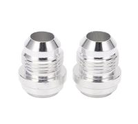 Premium 2-Piece Male Billet AN8 Weld in Fitting Set - 6061 T6 Aluminum Alloy Bungs for Fuel Systems, Ideal for Performance and Custom Automotive Projects!