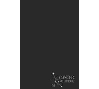 Premium 200-page lined notebook “Cancer notebook - Astro collection” - 15.24 x 22.86 cm (6 x 9 po) journal for writing, Note-Taking, and Organizing - Perfect for Work, School, or Personnal Use